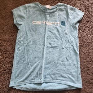 Carhartt Kids Light Blue Logo Short Sleeve Tee